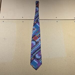 Tabasco Geometric Patterned Tie - Multicolor Made In U.S.A.